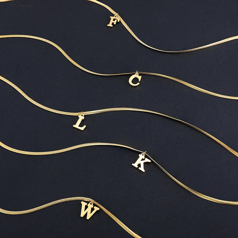 A-Z Alphabet Gold -שרשרת