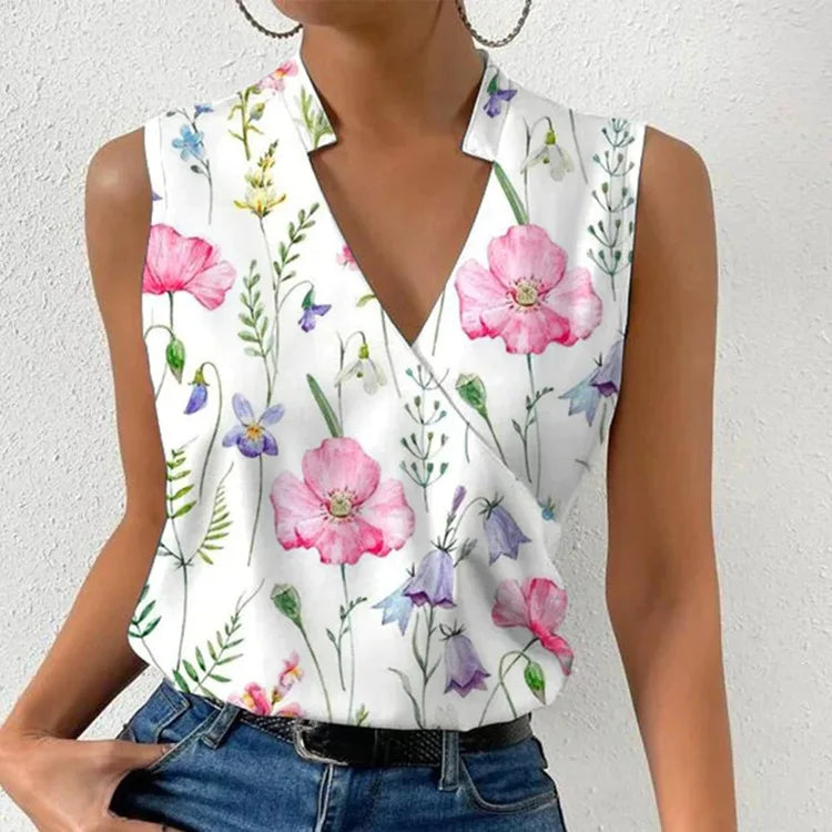 Fashion V-neck-חולצה