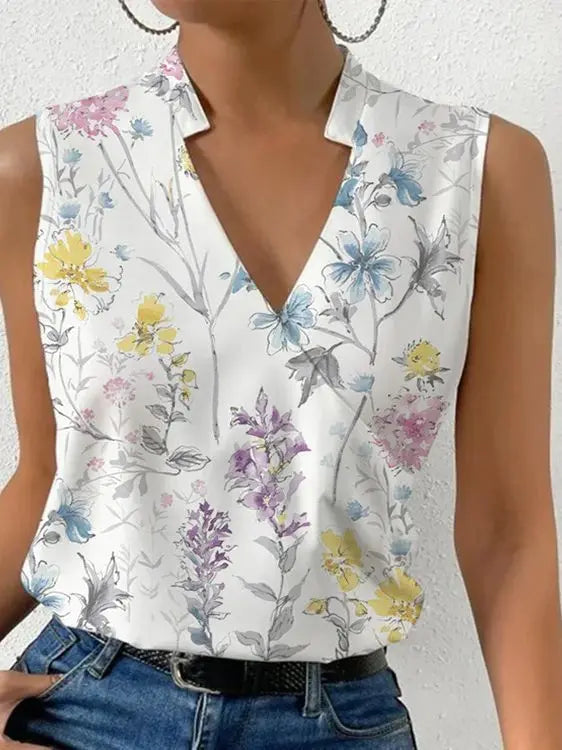 Fashion V-neck-חולצה