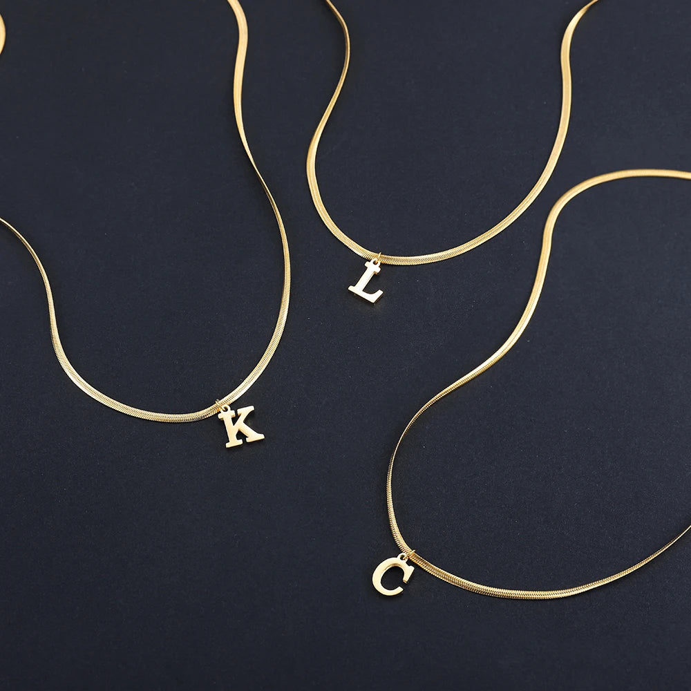 A-Z Alphabet Gold -שרשרת