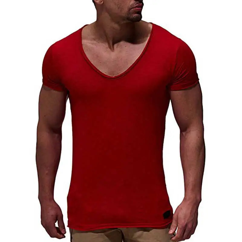 V neck short-חולצה